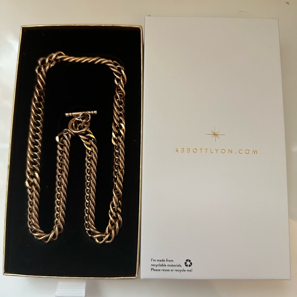 Curb Chain Necklace (18k Rose Gold)